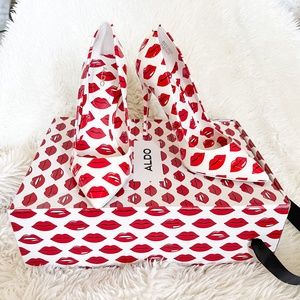 NWT Aldo Stessy Lip Print High Heels - Perfect Condition
